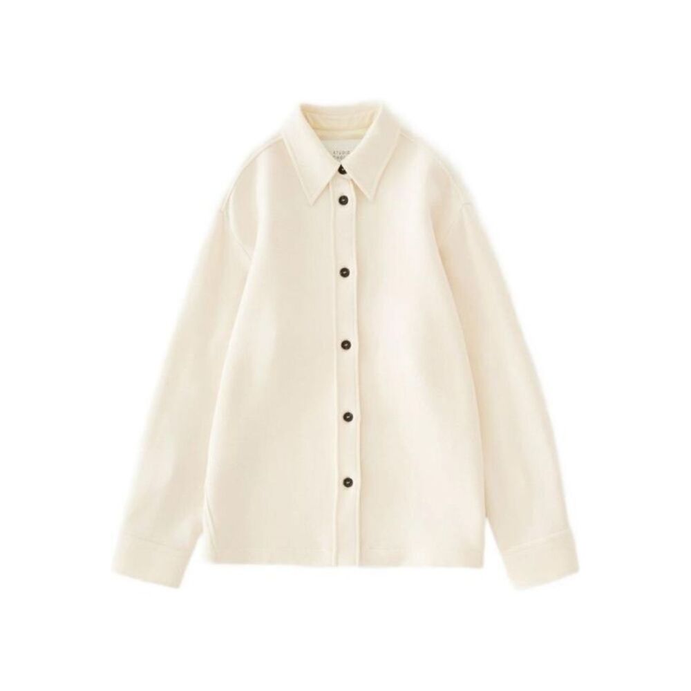 STUDIO NICHOLSON Oversized Shirt Jacket Women WHITE Shirts